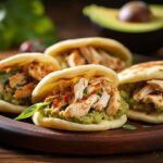 Aprea reina pepiada, servida en un plato de madera