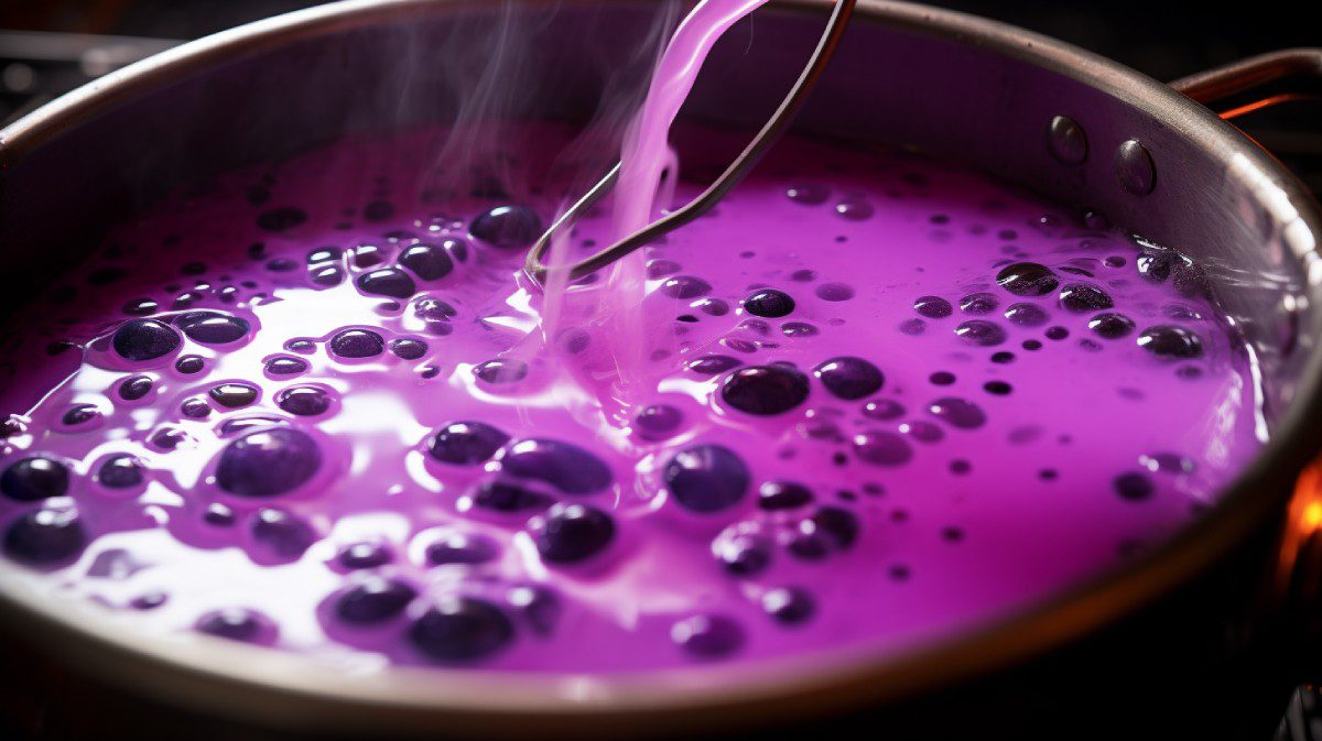 Chicha morada hirviendo